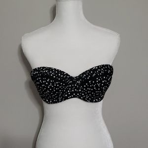 Victoria’s Secret Polka Dot Bandeau Bikini Top 36C